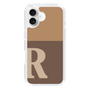 Slim Protection Case［ オリジナル - initial two tone - R brown ］