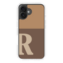 Slim Protection Case［ オリジナル - initial two tone - R brown ］
