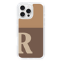 Slim Protection Case［ オリジナル - initial two tone - R brown ］