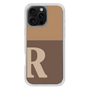 Slim Protection Case［ オリジナル - initial two tone - R brown ］