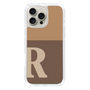 Slim Protection Case［ オリジナル - initial two tone - R brown ］