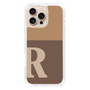 Slim Protection Case［ オリジナル - initial two tone - R brown ］