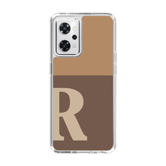 Slim Protection Case［ オリジナル - initial two tone - R brown ］