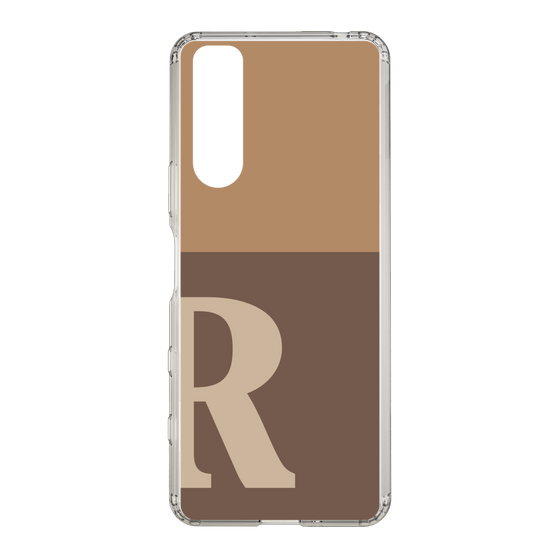 Slim Protection Case［ Original - initial two tone - R brown ］