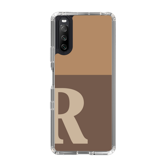 Slim Protection Case［ Original - initial two tone - R brown ］