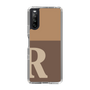 Slim Protection Case［ Original - initial two tone - R brown ］