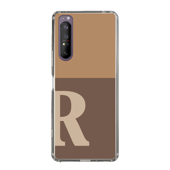 Slim Protection Case［ Original - initial two tone - R brown ］
