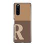 Slim Protection Case［ Original - initial two tone - R brown ］
