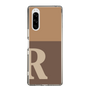 Slim Protection Case［ Original - initial two tone - R brown ］