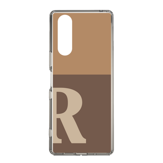 Slim Protection Case［ Original - initial two tone - R brown ］