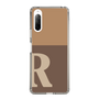 Slim Protection Case［ Original - initial two tone - R brown ］