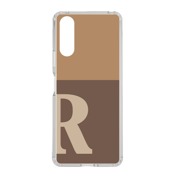 Slim Protection Case［ Original - initial two tone - R brown ］
