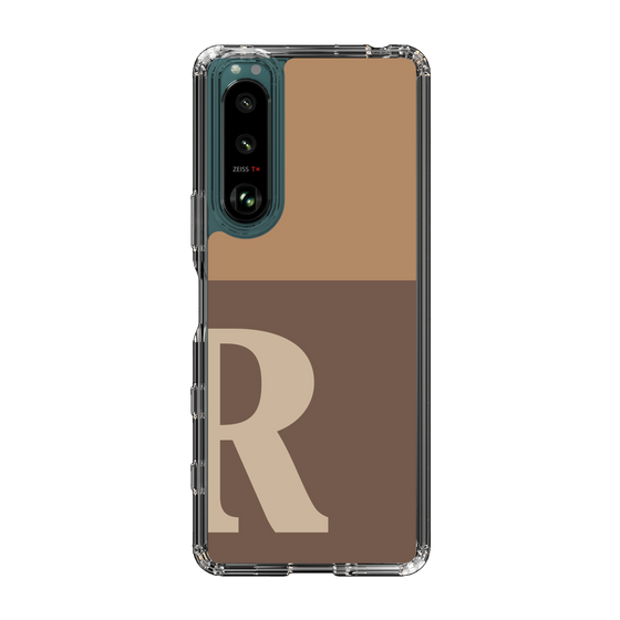Slim Protection Case［ Original - initial two tone - R brown ］