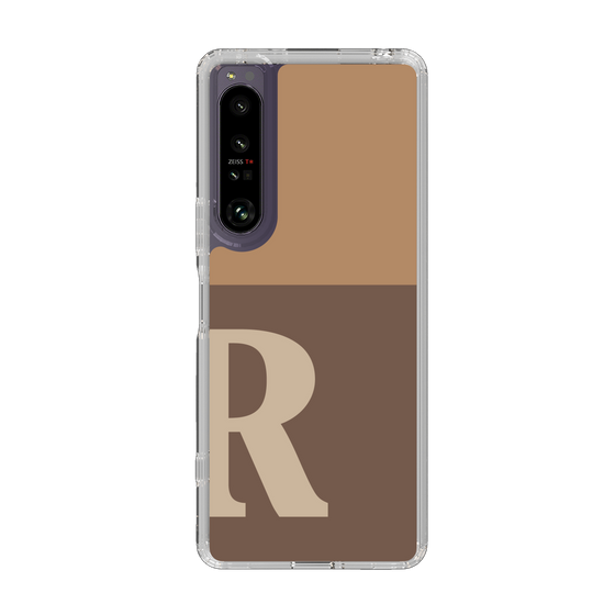 Slim Protection Case［ Original - initial two tone - R brown ］