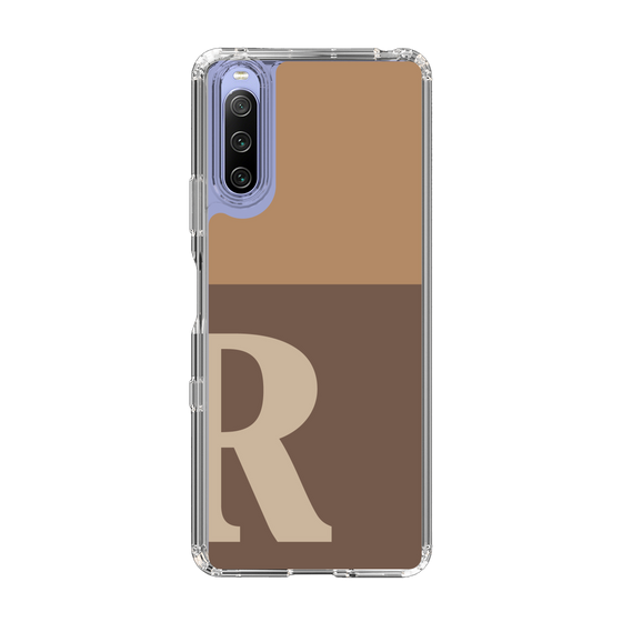 Slim Protection Case［ Original - initial two tone - R brown ］
