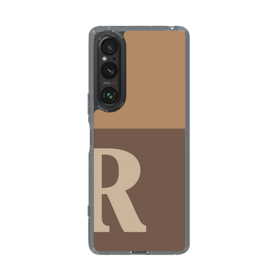 Slim Protection Case［ Original - initial two tone - R brown ］