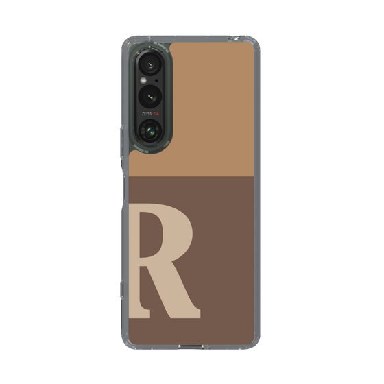 Slim Protection Case［ Original - initial two tone - R brown ］
