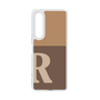 Slim Protection Case［ Original - initial two tone - R brown ］