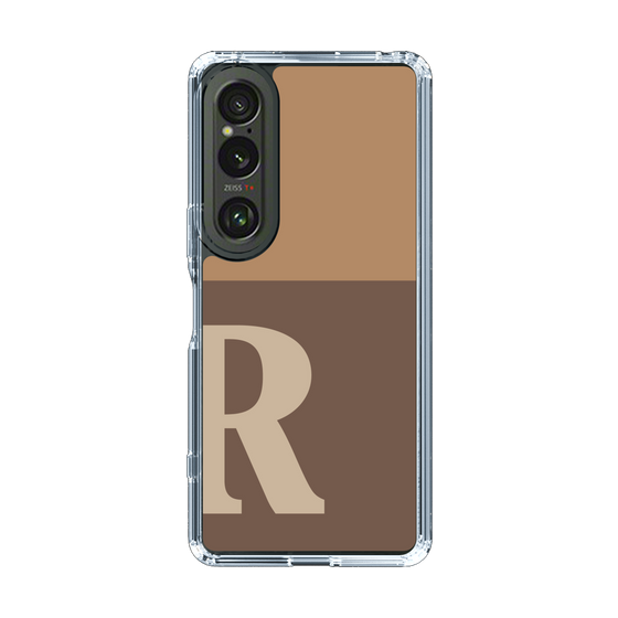 Slim Protection Case［ Original - initial two tone - R brown ］