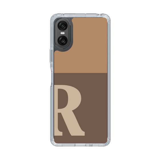 Slim Protection Case［ Original - initial two tone - R brown ］