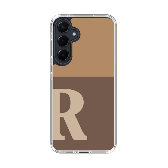 Slim Protection Case［ オリジナル - initial two tone - R brown ］