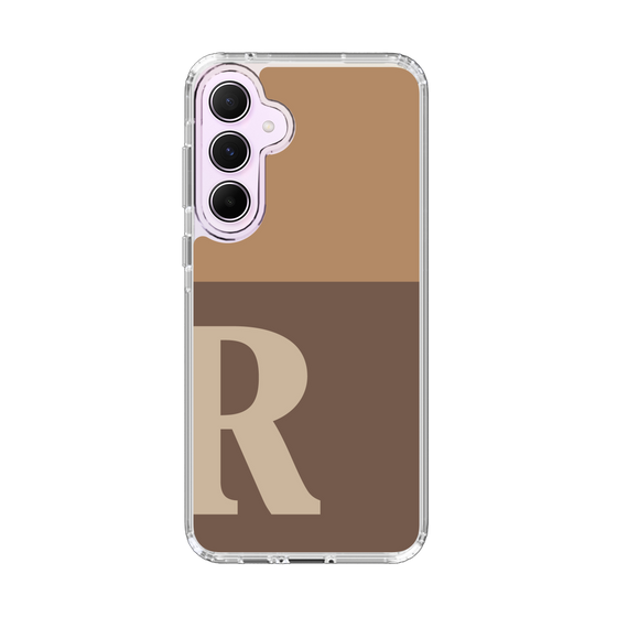 Slim Protection Case［ オリジナル - initial two tone - R brown ］