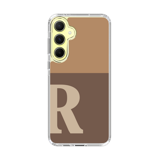 Slim Protection Case［ オリジナル - initial two tone - R brown ］