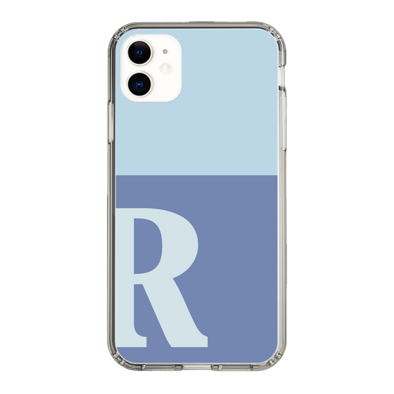 Slim Protection Case［ Original - initial two tone - R blue ］