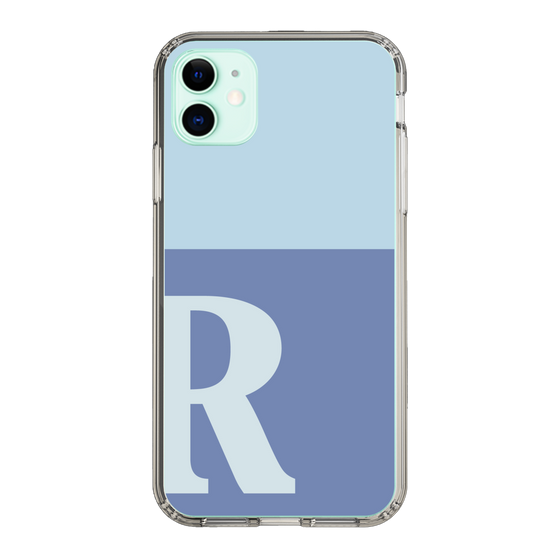 Slim Protection Case［ Original - initial two tone - R blue ］