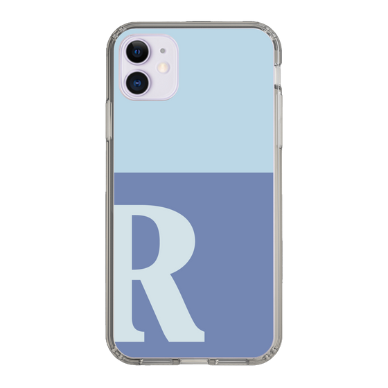 Slim Protection Case［ Original - initial two tone - R blue ］