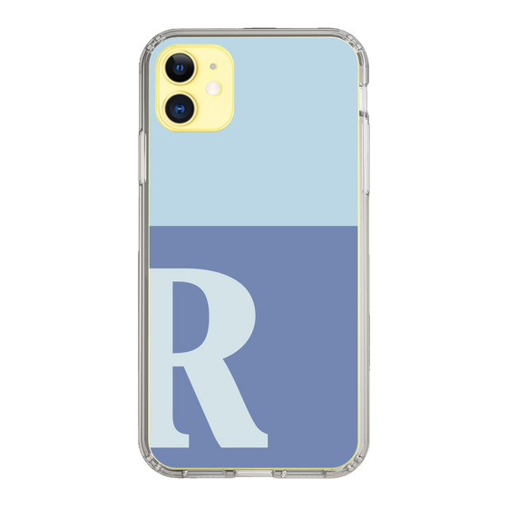 Slim Protection Case［ Original - initial two tone - R blue ］