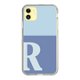 Slim Protection Case［ Original - initial two tone - R blue ］