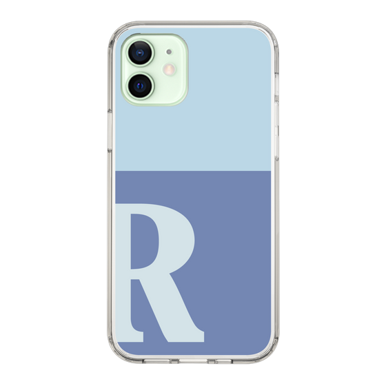 Slim Protection Case［ Original - initial two tone - R blue ］