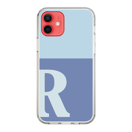 Slim Protection Case［ Original - initial two tone - R blue ］