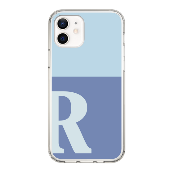 Slim Protection Case［ Original - initial two tone - R blue ］