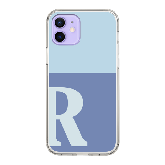 Slim Protection Case［ Original - initial two tone - R blue ］
