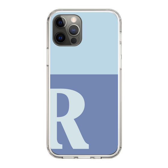 Slim Protection Case［ Original - initial two tone - R blue ］