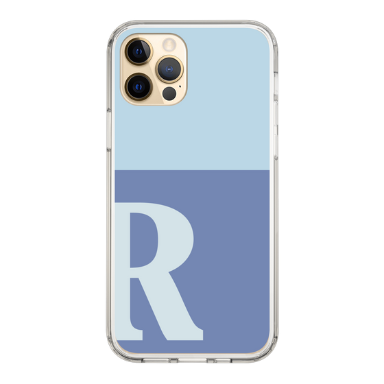 Slim Protection Case［ Original - initial two tone - R blue ］
