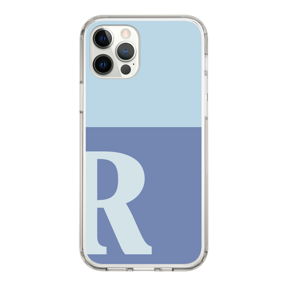 Slim Protection Case［ Original - initial two tone - R blue ］