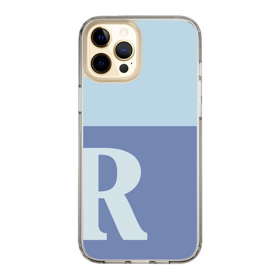 Slim Protection Case［ Original - initial two tone - R blue ］