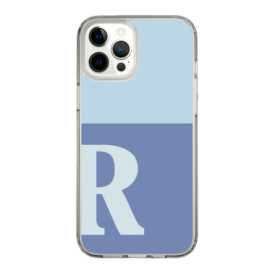 Slim Protection Case［ Original - initial two tone - R blue ］