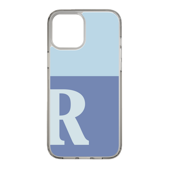 Slim Protection Case［ Original - initial two tone - R blue ］