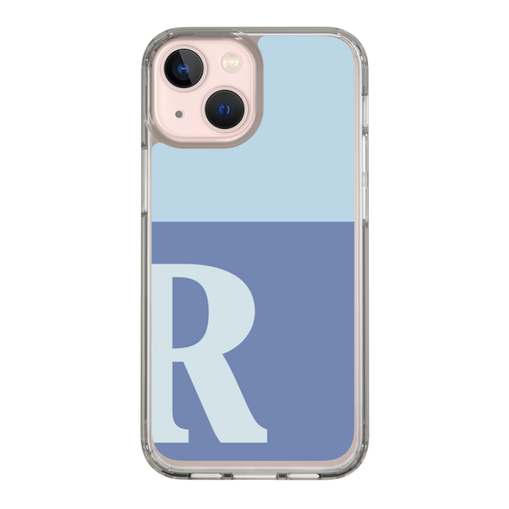 Slim Protection Case［ Original - initial two tone - R blue ］