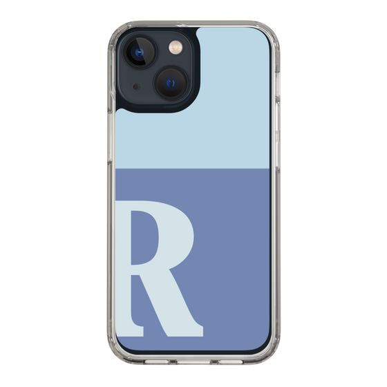 Slim Protection Case［ Original - initial two tone - R blue ］