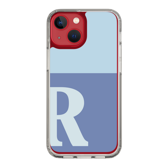 Slim Protection Case［ Original - initial two tone - R blue ］
