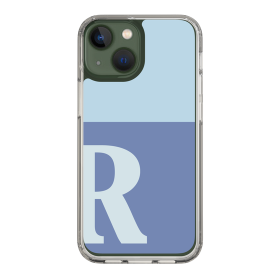 Slim Protection Case［ Original - initial two tone - R blue ］