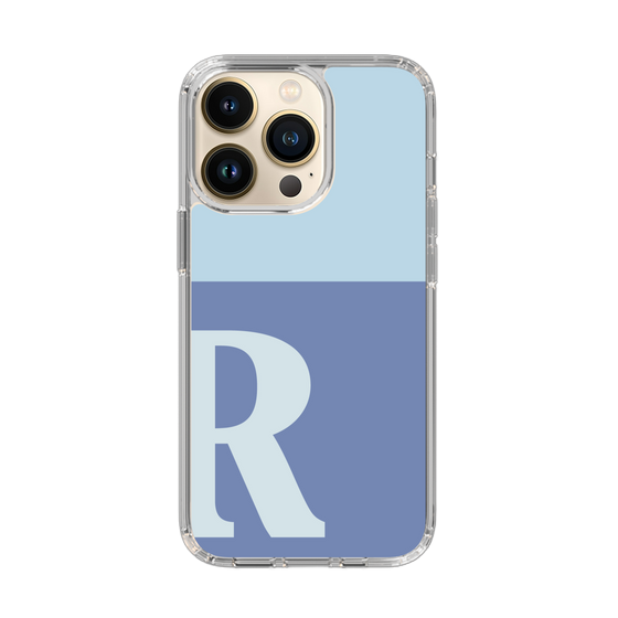 Slim Protection Case［ Original - initial two tone - R blue ］