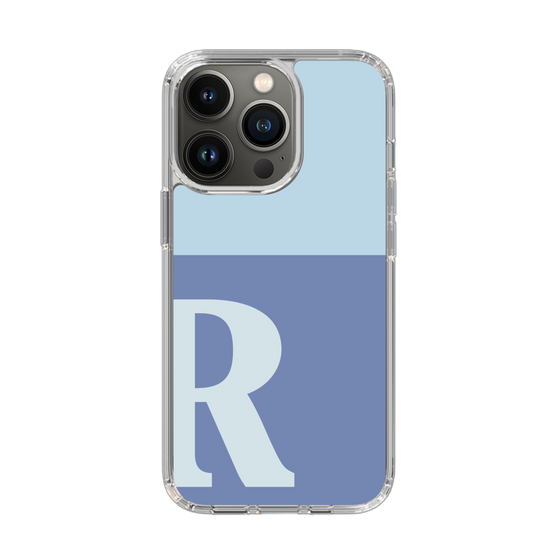 Slim Protection Case［ Original - initial two tone - R blue ］