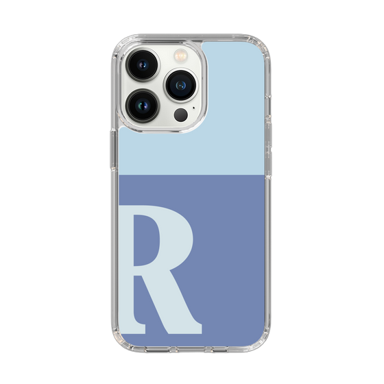 Slim Protection Case［ Original - initial two tone - R blue ］