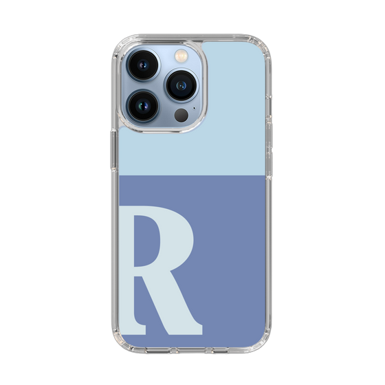 Slim Protection Case［ Original - initial two tone - R blue ］
